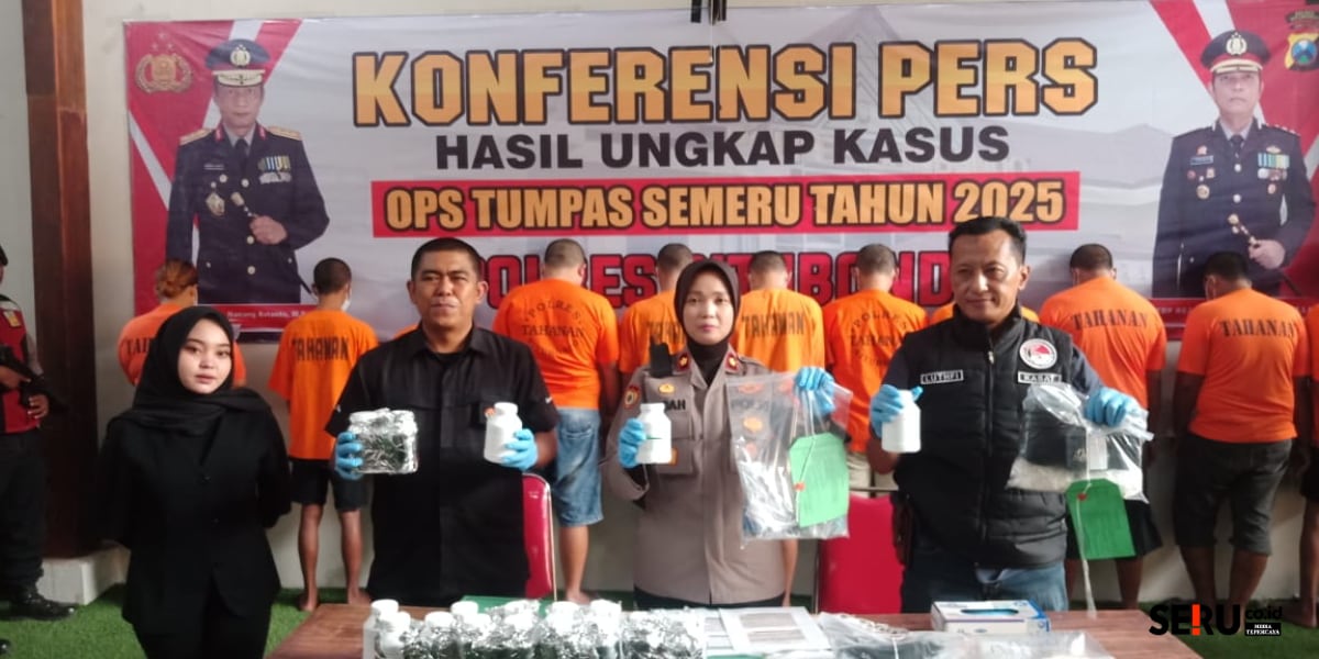 Operasi Tumpas Narkoba Semeru 2025, Polres Situbondo Amankan 11 Tersangka