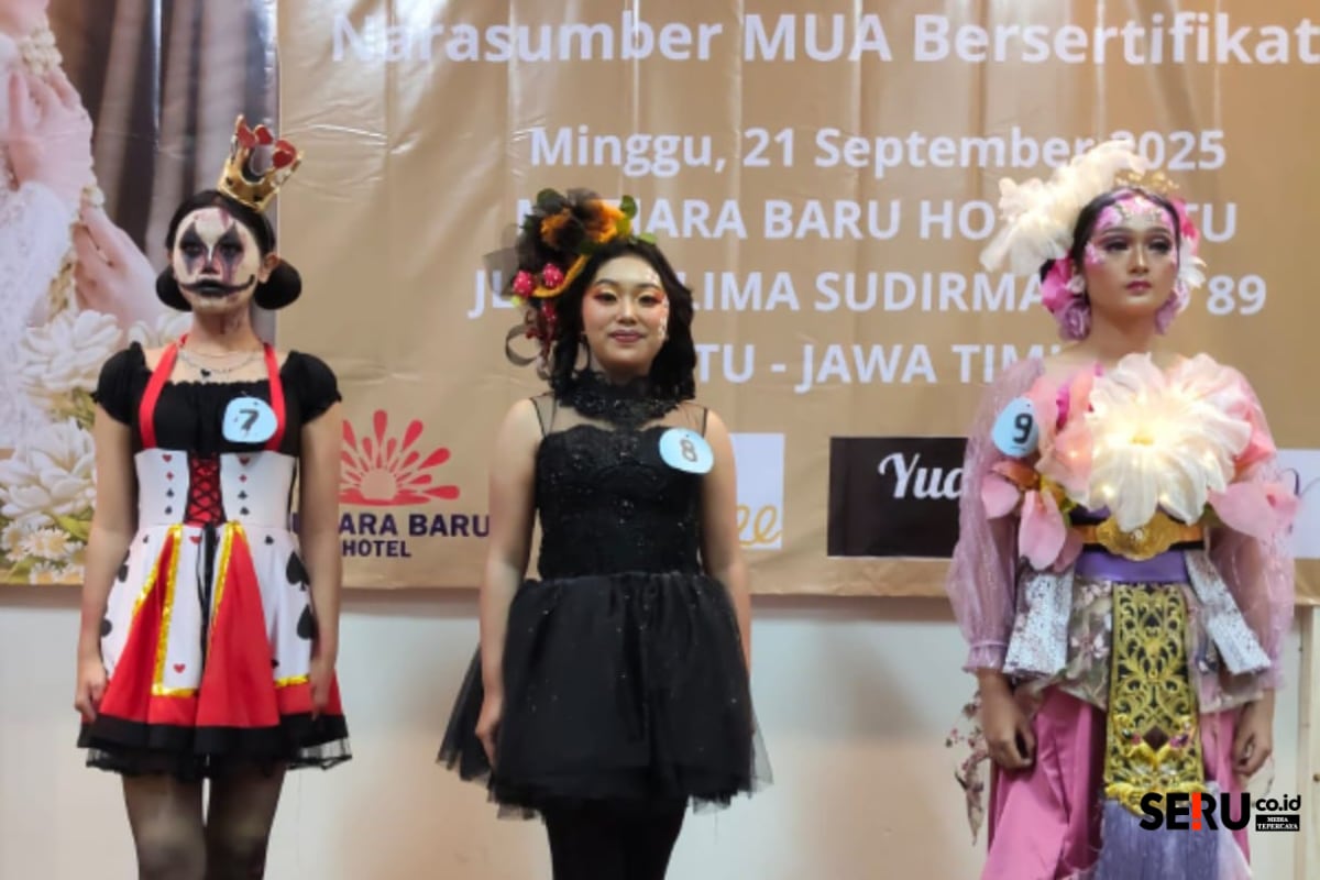 21 MUA di Batu Adu Skill dalam Lomba Rias Wedding and Character di Hotel Mutiara Baru Kota Batu 1 Salah satu hasil MakeUp Artist dengan kategori karakter. (Seru.co.id/dik)