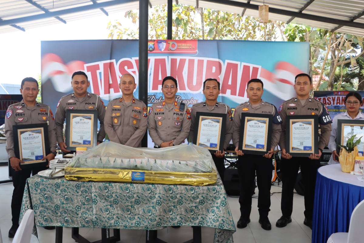 Satlantas Polres Batu Gelar Tasyakuran HUT Lalu Lintas ke-70