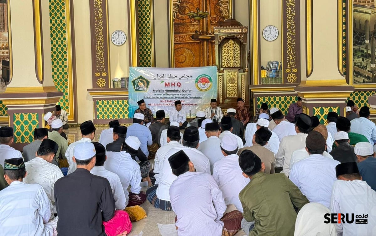 Suasana saat Khotmil Qur'an Proppo Pamekasan Jadi Pusat Syiar, Khotmil Qur’an ke-4 Dipusatkan di 58 Titik dan Libatkan 180 Hafidz