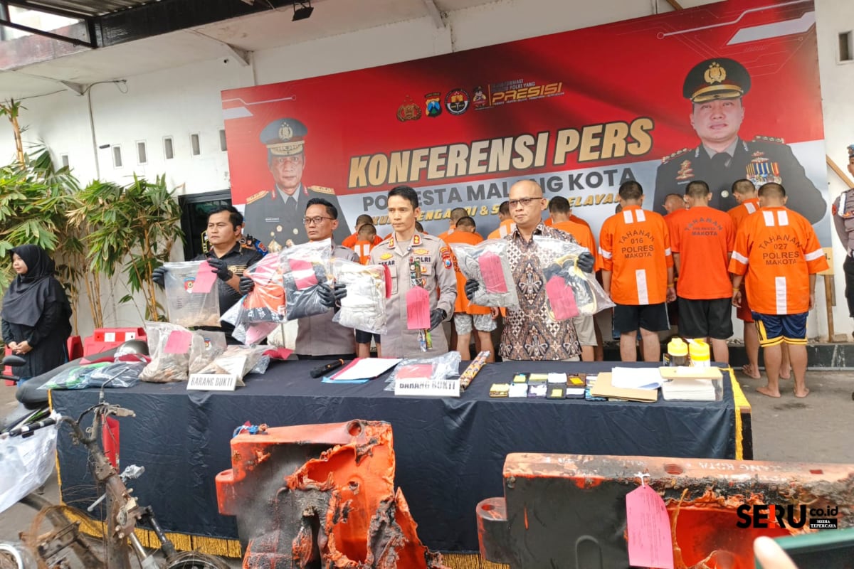 17 Pelaku Kerusuhan Mako Polresta Malang Kota Ditetapkan Tersangka, Mayoritas Warga Luar Daerah