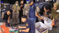 Gelar Razia Gabungan di Surabaya Selatan, Satpol PP dan Bea Cukai Sita Ribuan Batang Rokok Ilegal