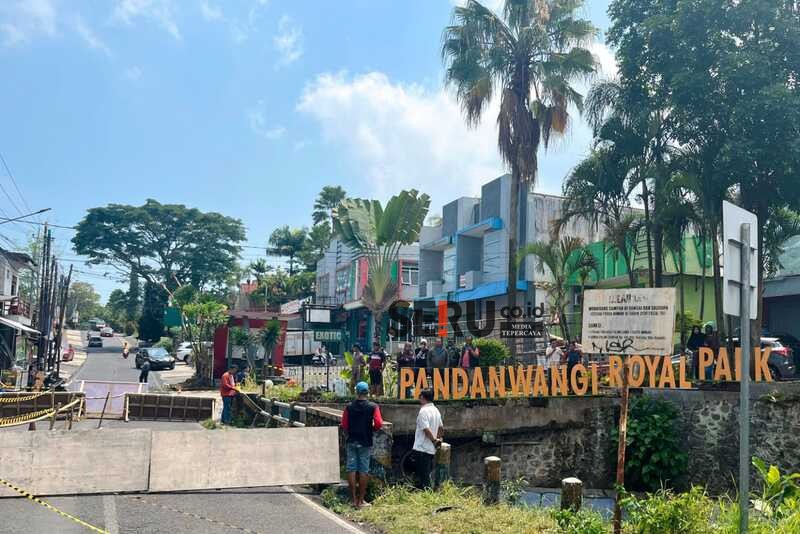 Fondasi Jembatan Sonokembang Ambrol, Pemkot Malang Targetkan Desember Rampung