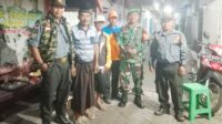 Babinsa Sukun Bersama Banser Patroli Malam Jaga Keamanan dan Ketertiban Wilayah