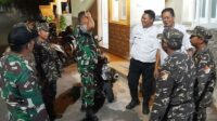 Babinsa dan Banser Kedungkandang Patroli Gabungan Malam Jaga Kamtibmas