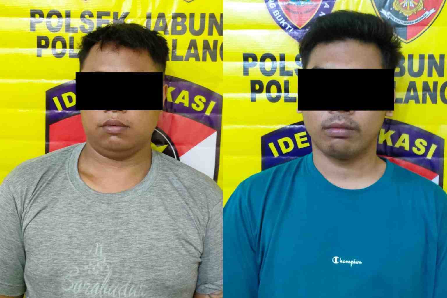 DS (23) dan MN (30), warga Kecamatan Jabung yang melakukan pencurian di halaman Mushola. (ist)_11zon Hampir Satu Tahun Hilang, Motor Warga Jabung Ditemukan Beserta Pencurinya
