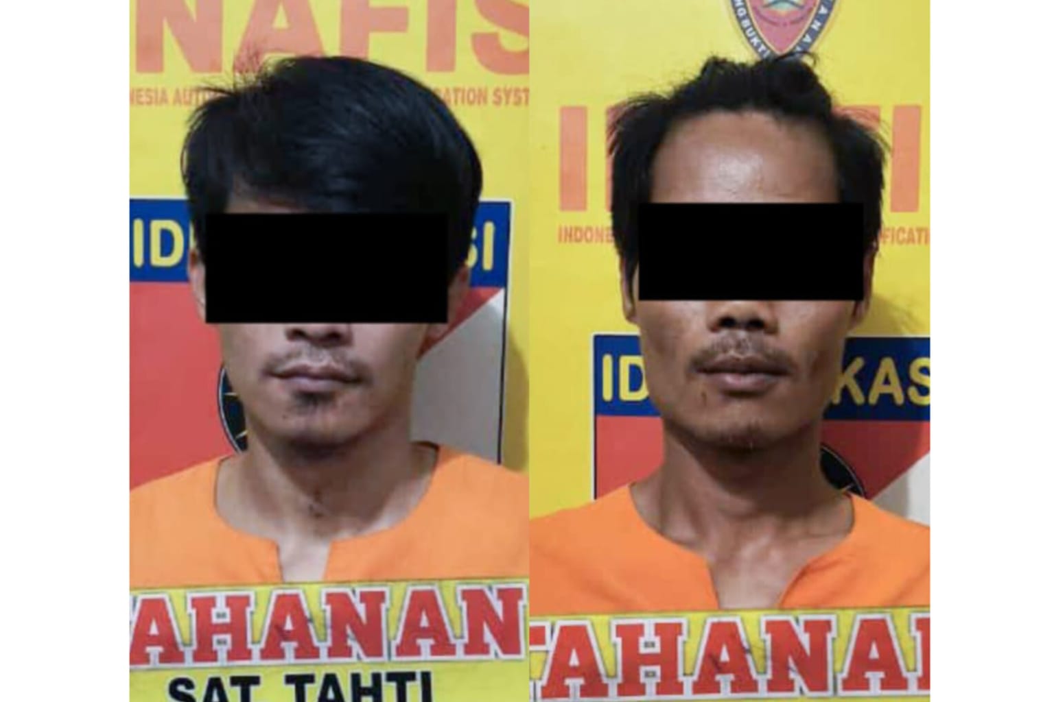 Foto kedua pelaku pengedar gaja dan sabu. (ist Dua Pengedar Diringkus di Rumah Kontrakan, Ratusan Gram Sabu dan Ganja Diamankan