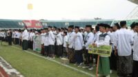 Suasana pembukaan Liga Santri. (ist) Liga Santri Jatim 2025 Piala Gus Bupati Dibuka Laga Persid Jember vs Rans Nusantara
