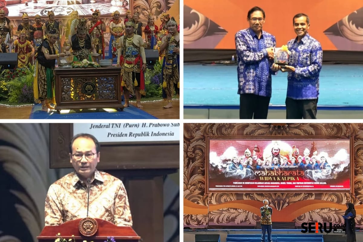Dies Natalis ke-71 UM menjadi ajang meneguhkan langkah UM menuju reputasi global. (bas) Dies Natalis ke-71 UM: Perkuat Langkah Menuju Global Excellence Melalui Riset dan Dampak Nyata