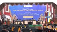 Suasana Wisuda Sarjana dan Pascasarjana Unikama Semester Genap Tahun Akademik 2024/2025. (rhd) Unikama Lepas 712 Wisudawan Terserap Kerja 80 Persen Sebelum Wisuda