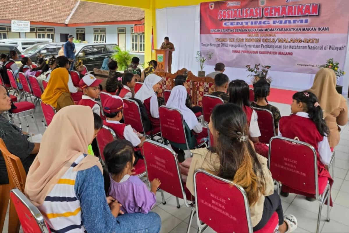 TMMD ke-126 Kodim 0818 sosialisasi Gemarikan di Desa Lebakharjo. (ist) TMMD ke-126 Kodim 0818 Sosialisasi Gemarikan di Desa Lebakharjo