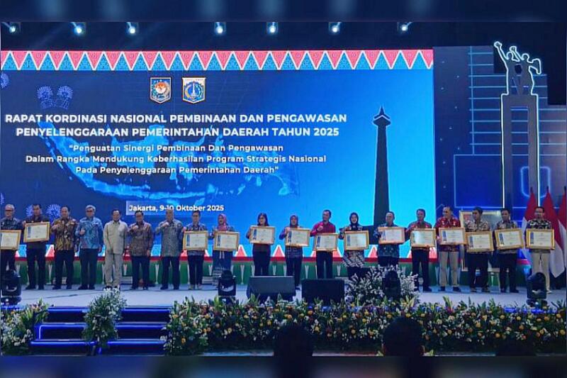 Inspektorat Jember Raih Penghargaan Nasional Anggaraksa Dharma dari Kemendagri