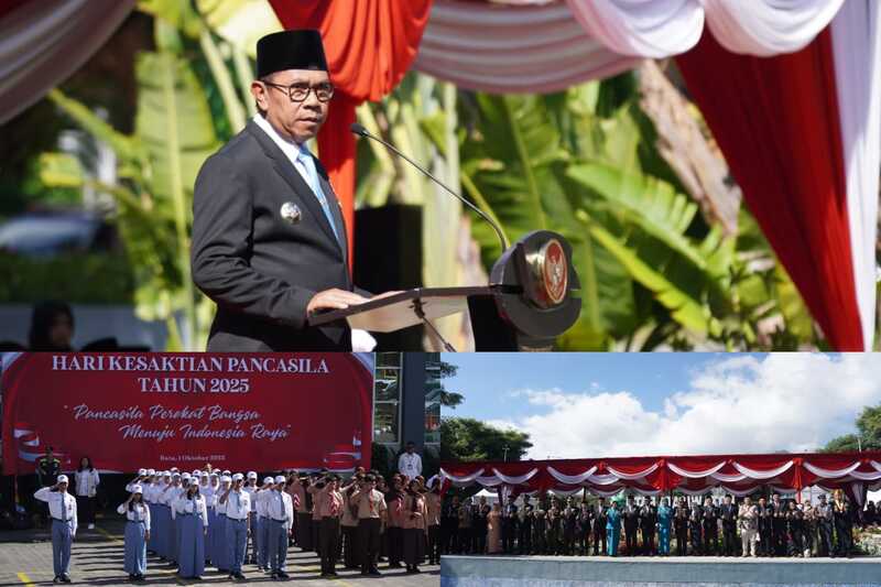 Kegiatan Upacara Hari Kesaktian Pancasila 2025 di Balai Kota Among Tani (Ist) Upacara Hapsak 2025, Pemkot Batu Launching Desk Harmoni mBatu Sae