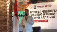 Plh Kepala DLH Kota Malang menjelaskan pentingnya pengolahan sampah berbasis masyarakat. (bas) 99 Persen Limbah Sudah Terkelola, DLH Kota Malang Perkuat Pengolahan Sampah Berbasis Masyarakat