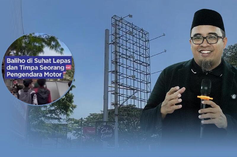 Rendra Masdrajad Safaat Datangi dan Berikan Santunan Korban Tertimpa Baliho di Suhat