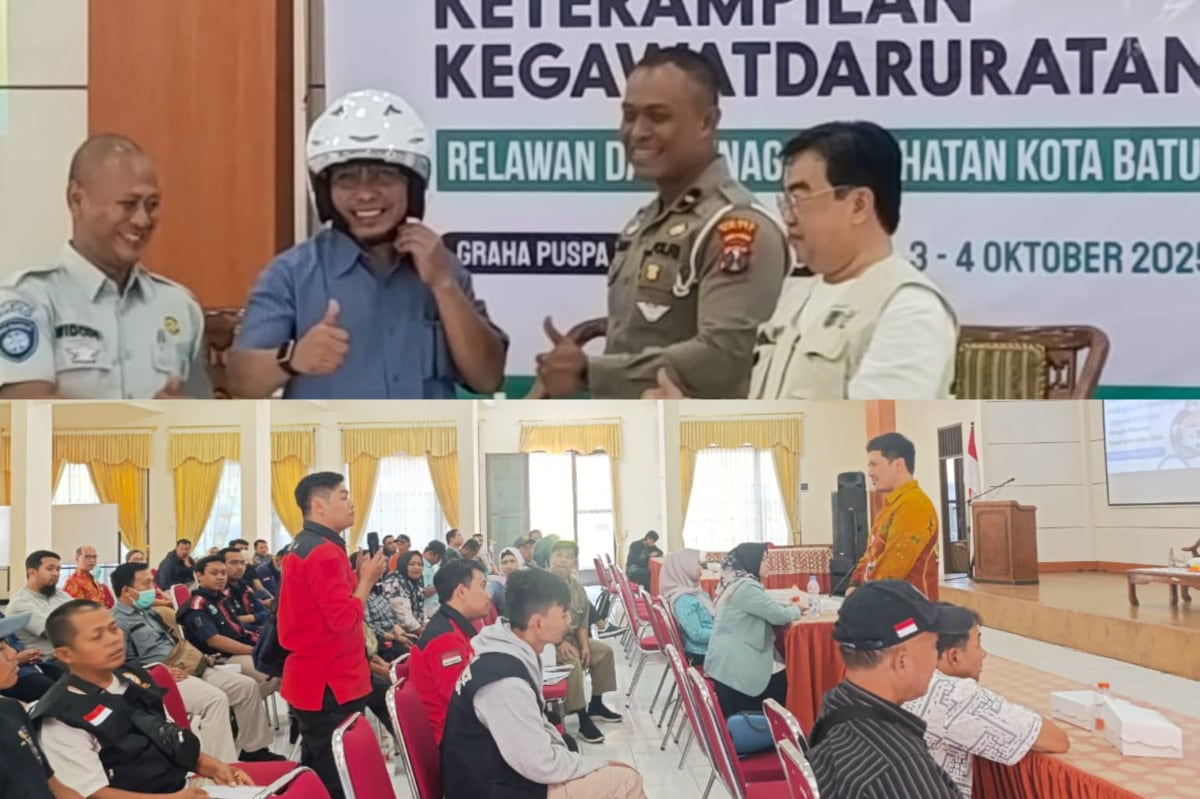 Relawan Penolong dan Tim Ambulan Siaga se-Kota Batu Ikuti Pelatihan Ketrampilan Kegawatdaruratan