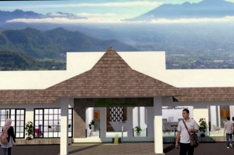 Desain Polsek Batu yang saat ini dalam proses renovasi menjadi SPKT Modern Berkonsep Heritage. (ist) Polsek Batu Bakal Jadi Pusat Layanan Publik SPKT Modern Berkonsep Heritage