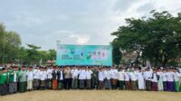 Foto bersama nahdliyin jajaran Pemerintah Pamekasan usai Upacara HSN. (Seru.co.id/udi) Sinergi Santri dan Pemerintah, HSN di Pamekasan Jadi Momentum Jaga Nilai Kebangsaan
