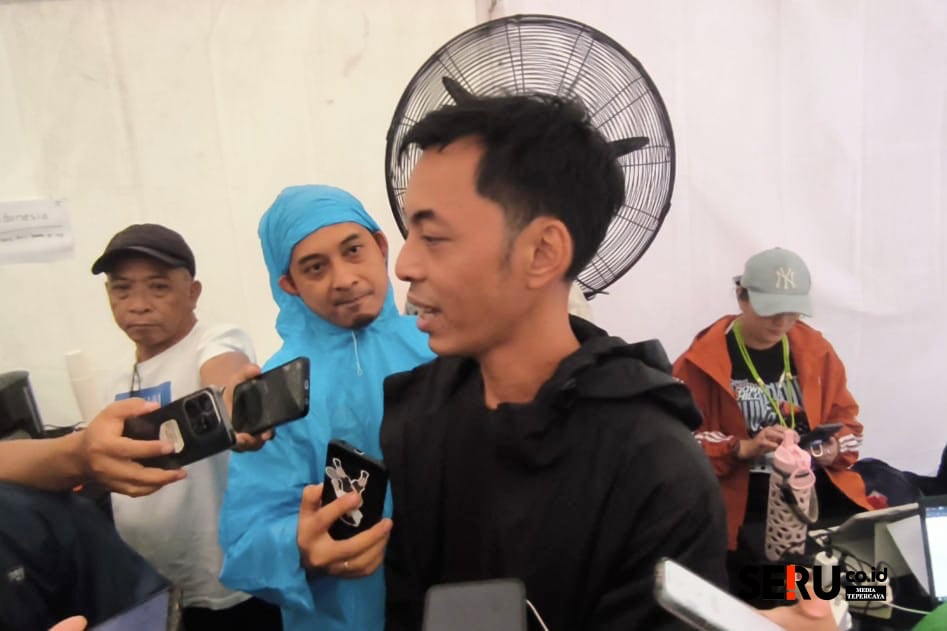 Laga Pamungkas 76 Indonesian Downhill 2025 di Klemuk Park Batu Berlangsung Sukses, Ini Dia Jawaranya! 1 Event Director 76 Indonesian Downhill 2025, Aditya Nugraha saat memberikan keterangan di akhir race. (Seru.co.id/dik)