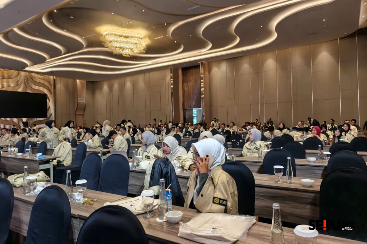 Ratusan pemuda dari seluruh penjuru Jatim mengikuti pencanangan Patriot Integritas Muda Jatim. (Seruco.id/bas)