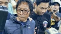 Nanang Gimbal saat diamankan Polisi usai sempat melarikan diri. (ist) Nanang Gimbal Dituntut 15 Tahun Penjara atas Pembunuhan Aktor Mak Lampir Sandy Permana