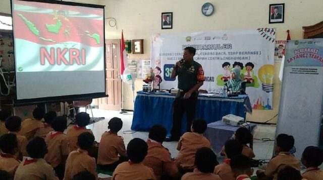 Babinsa Bandulan Edukasi Wasbang dan Anti Perundungan SDN Bandulan 1