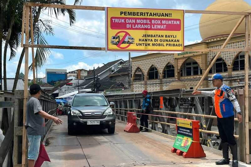 Dishub Kota Malang Terapkan Mekanisme Buka-Tutup di Jembatan Bailey Sonokembang