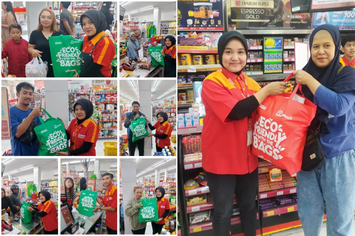 Alfamart Bagikan 500 Tas Go Green Gratis, Edukasi Lingkungan di HUT ke-24 Batu
