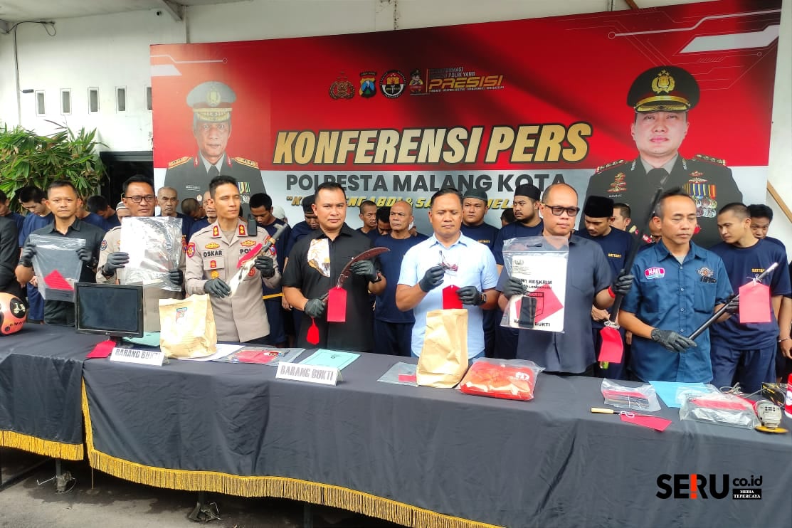 Operasi Sikat Semeru 2025, Polresta Malang Kota Amankan 51 Tersangka dengan 44 Kasus