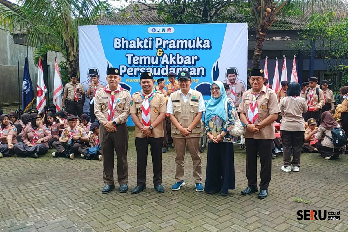 Kwarcab Pramuka Kota Malang menggelar kegiatan Bhakti Pramuka & Temu Akbar Persaudaraan. (bas Bhakti Pramuka dan Temu Akbar Persaudaraan Kwarcab Kota Malang Kokohkan Nilai Kepahlawanan