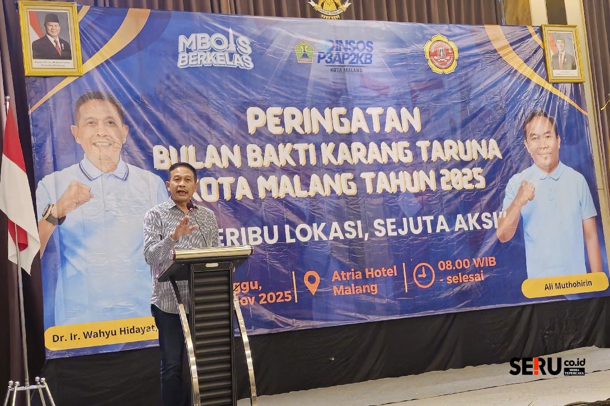 Bulan Bakti Karang Taruna Kota Malang Usung Era Baru Pemuda Berkarakter dan Kesetiakawanan 1 Wali Kota Malang, Wahyu Hidayat mengapresiasi peran pemuda. (ist)