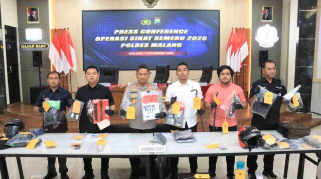 Operasi Sikat Semeru 2025, Polres Malang Tangkap 54 Pelaku dari 186 Kasus