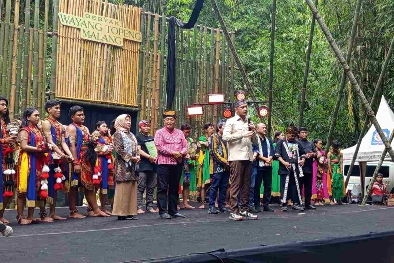 Sambutan Wakil Menteri Kebudayaan RI, Giring Ganesha Djumaryo, dalam peresmian Ekowisata Boonpring Andeman sebagai Bamboo Living Museum. (Wul_11zon (1) Miliki Potensi Luar Biasa, Wamen Kebudayaan Berharap Boonpring Dipromosikan Dengan Luas