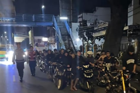 Polresta Malang Kota Gerebek Balap Liar, 111 Motor Terjaring Operasi