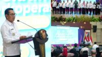 Wali Kota Batu saat memberikan sambutan di Workshop Pelatihan Perkoperasian. (ist_11zon Workshop Pelatihan Perkoperasian Dorong Percepatan Koperasi Desa Merah Putih di Kota Batu