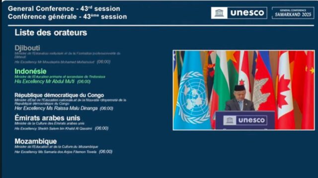 Momen Bersejarah Pertama Kali Bahasa Indonesia Digunakan di Sidang Umum UNESCO