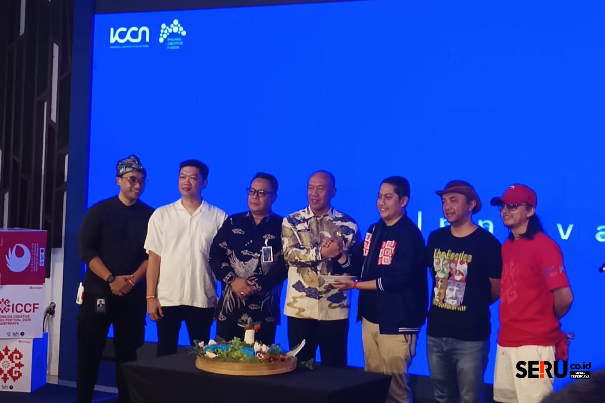 Pembukaan Festival Mbois X di MCC menyemarakkan ICCF 2025. (Seru.co.id/bas) Festival Mbois X Semarakkan ICCF 2025, Bukti Ekonomi Kreatif Kota Malang Terus Bertumbuh