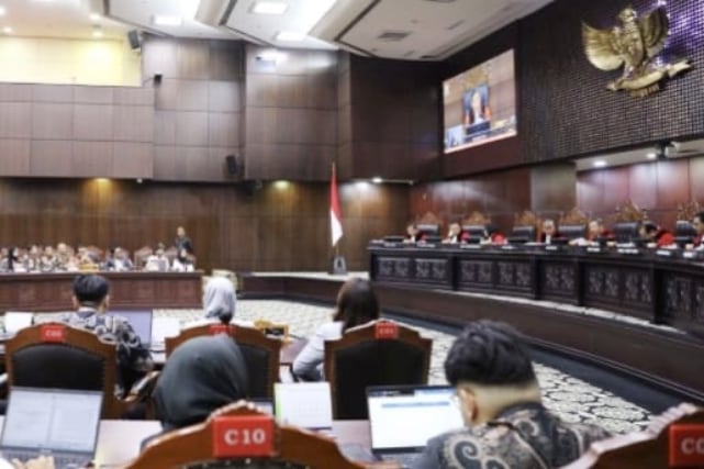 MK gelar sidang pengucapan putusan pengujian UU No 2 Tahun 2002 tentang Kepolisian MK Putuskan Anggota Polri Dilarang Duduki Jabatan Sipil