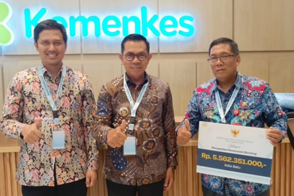 Kota Batu Raih Insentif Fiskal Rp5,5 Miliar dari Pusat Berkat Kinerja Terbaik Penurunan Stunting