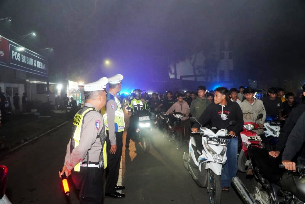 Polres Malang Amankan 236 Motor dan 342 Orang Balap Liar Terjaring Operasi Zebra Semeru