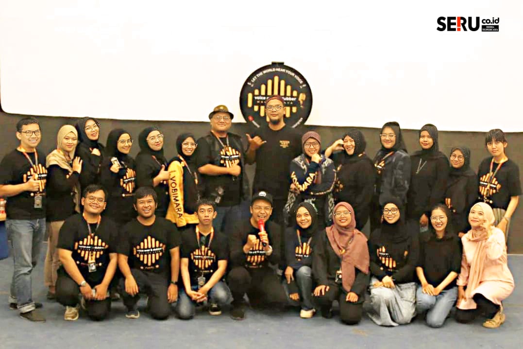 Alim Boice bersama member Vobimara dalam kegiatan Anniversary Vobimara 4th. (Seru.co.id/dik)