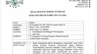 berkop PBNU Dokumen Rapat Berisi Pemakzulan Ketum PBNU Tersebar, Gus Ipul Minta Warga NU Tetap Tenang