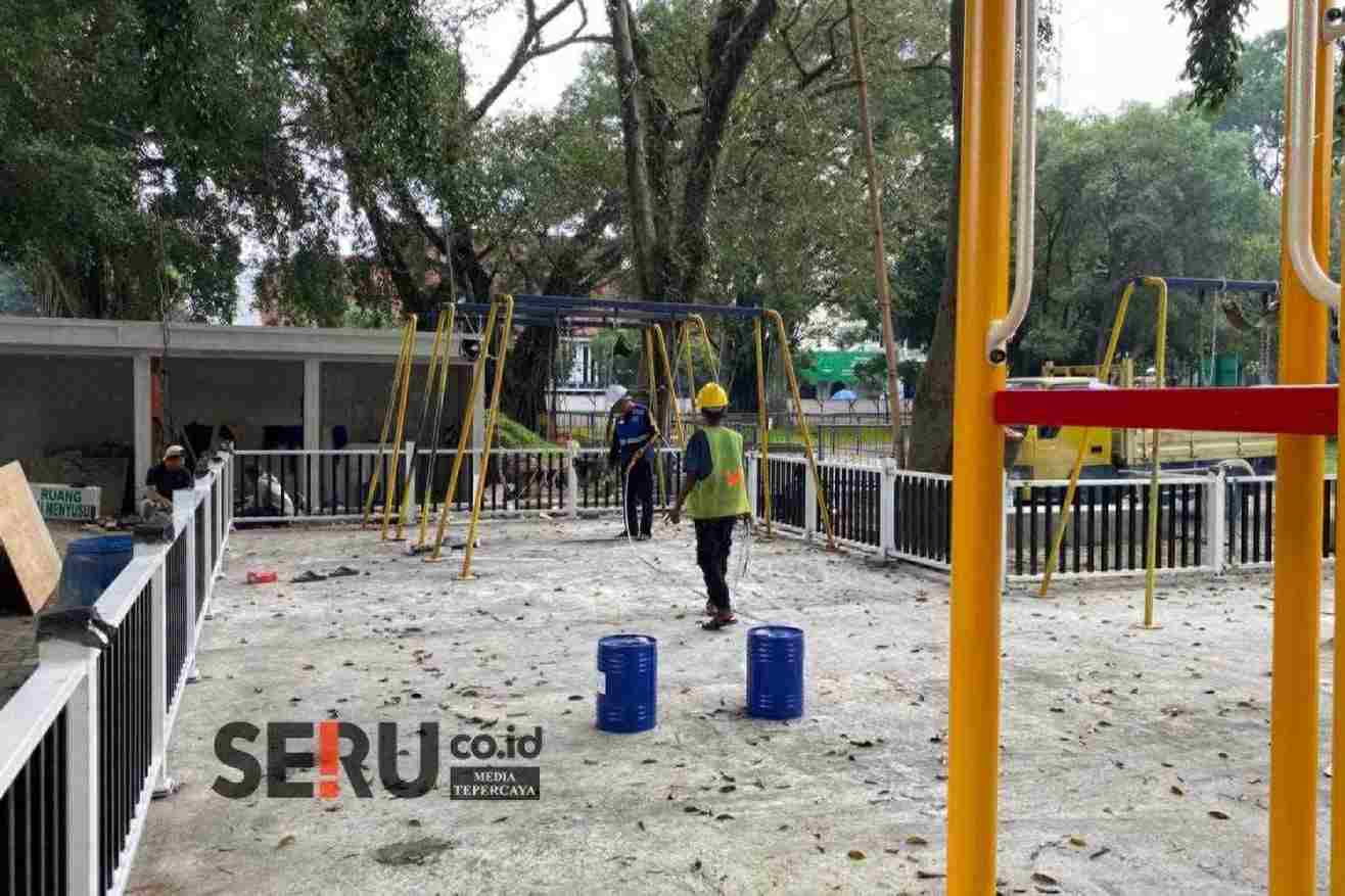 Alun-alun Merdeka bakal tampil lebih cantik dengan kehadiran fasilitas baru. (bas_11zon Revitalisasi Alun-alun Merdeka Malang Hadirkan Karya Anak Bangsa Berstandar Internasional