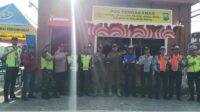 Babinsa Kedungkandang Pengamanan di Pos Pam Nataru Exit Tol Madyopuro
