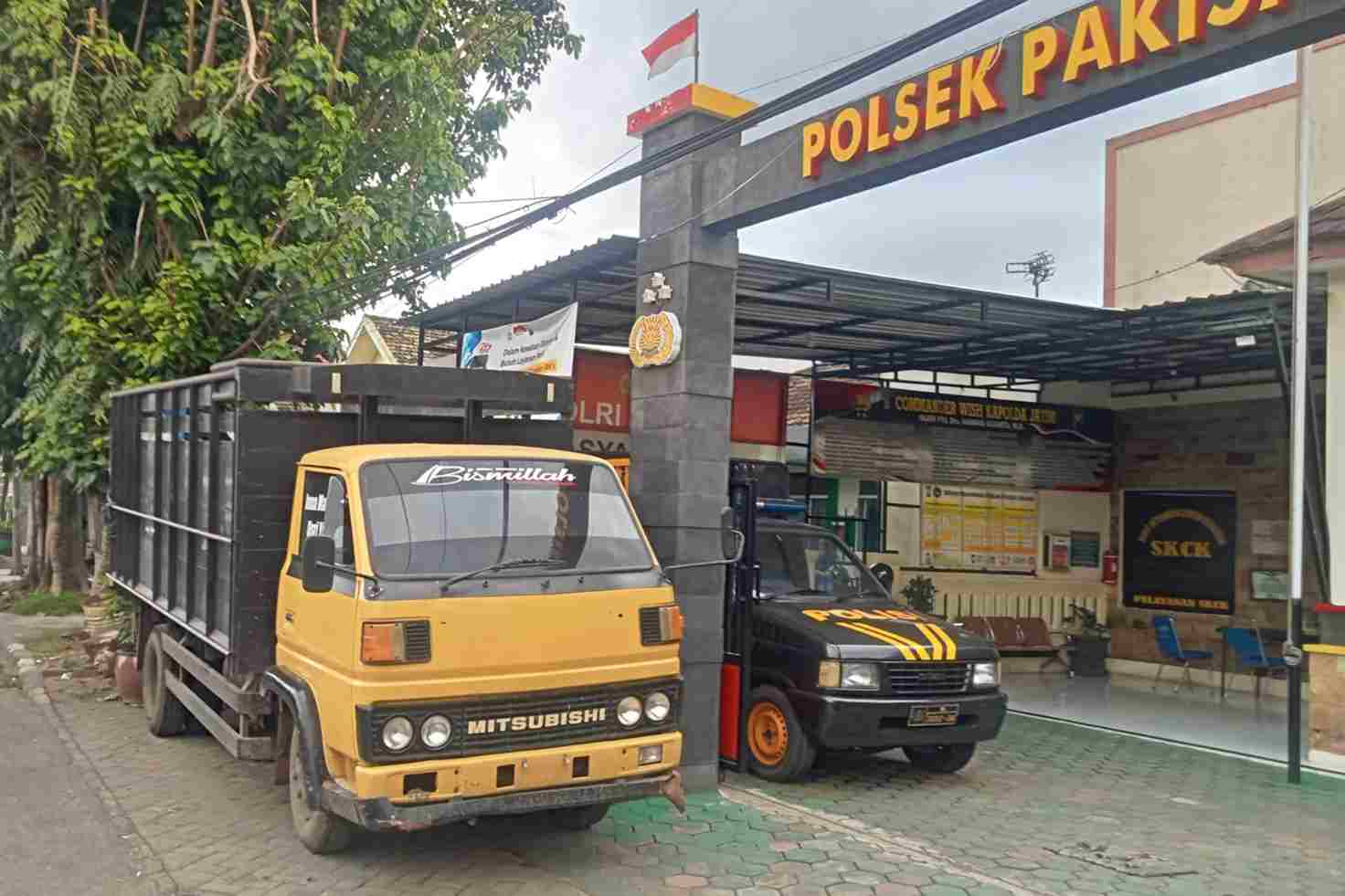 Barang bukti kendaraan truk yang dicuri oleh dua pria asal Kecamatan Wagir. (ist_11zon Dua Pencuri Truk di Parkiran PG Kebon Agung dan Penadahnya Diringkus Polisi