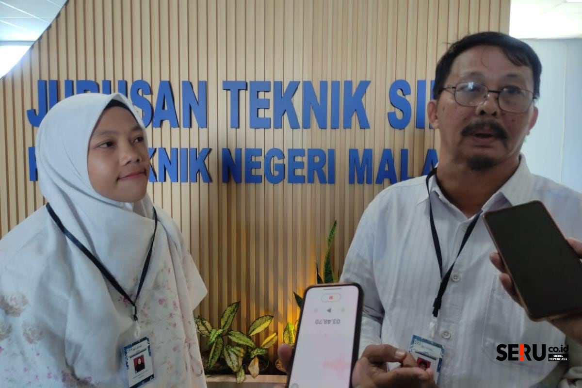 Dosen Teknik Sipil Polnep Ikuti Training Tekla dan Uji Kompetensi 1 Wakil Direktur I Polinema, Prof. Ir. Ratih Indri Hapsari ST MT PhD IPM menjawab pertanyaan awak media. (rhd)