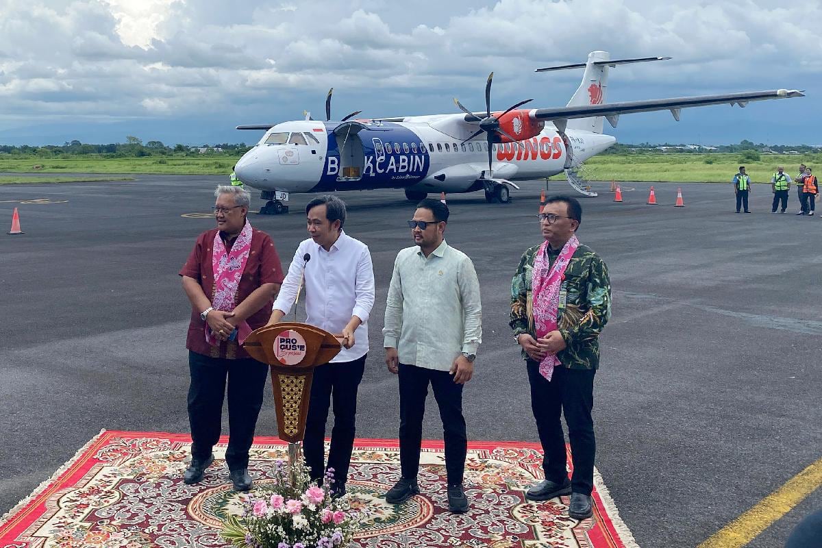 Bupati Jember Resmikan Rute Penerbangan Jember-Denpasar