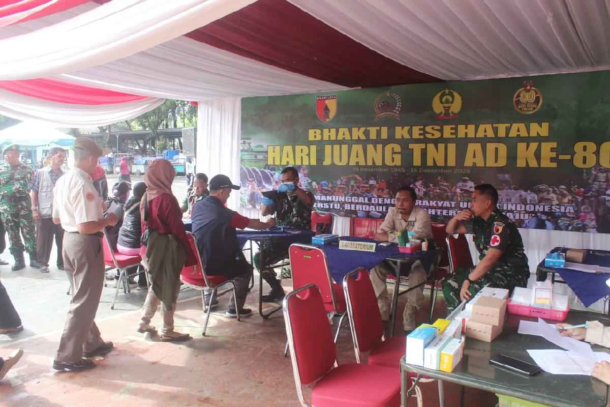 Kodim 0833Kota Malang gelar Bhakti Kesehatan pengobatan umum gratis di Rampal. (ist_11zon Kodim 0833/Kota Malang Gelar Bhakti Kesehatan Pengobatan Umum Gratis di Rampal