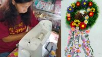 Berkat Ketrampilan Menjahit, Laina Kebanjiran Order Pernak-Pernik Natal Unik