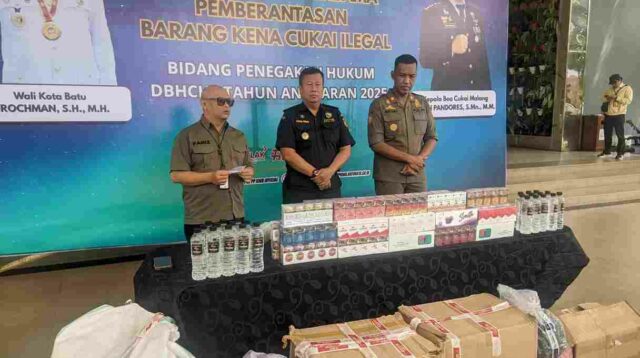 Bea Cukai dan Satpol PP Kota Batu Sita 94 Ribu Batang Rokok Ilegal, Rugikan Negara Puluhan Juta